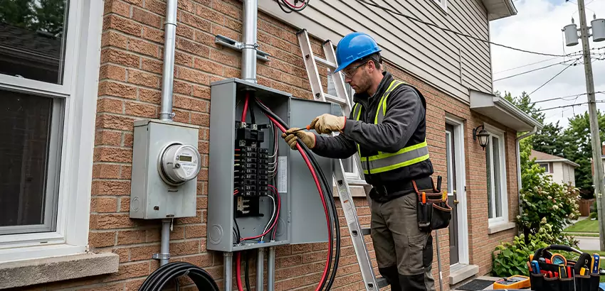 Outdoor Subpanel Installation in Centerton